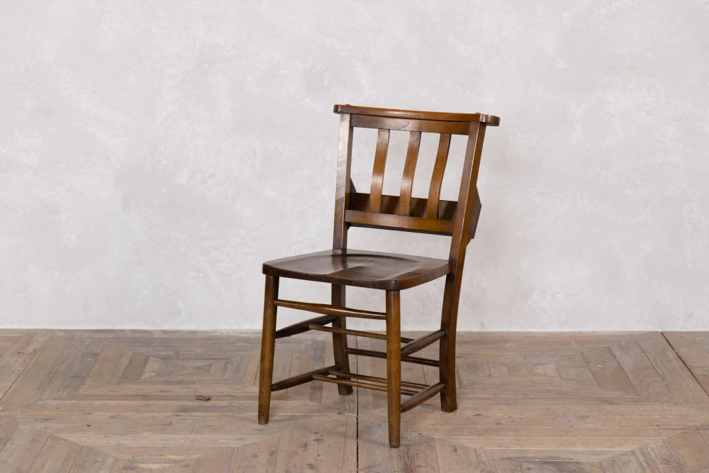 Dark Edwardian Chapel Chairs - Image 13