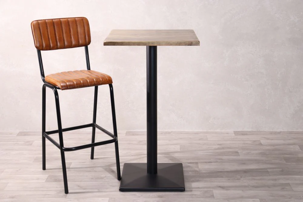Dark Pine Top Cafe Bar Table Range - Image 2