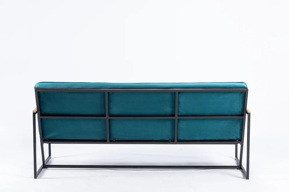 Denver Velvet Sofa Teal - Image 5