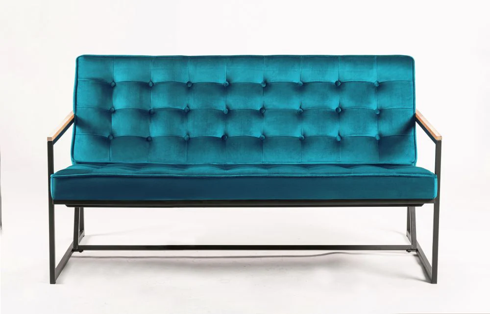 Denver Velvet Sofa Teal - Image 6