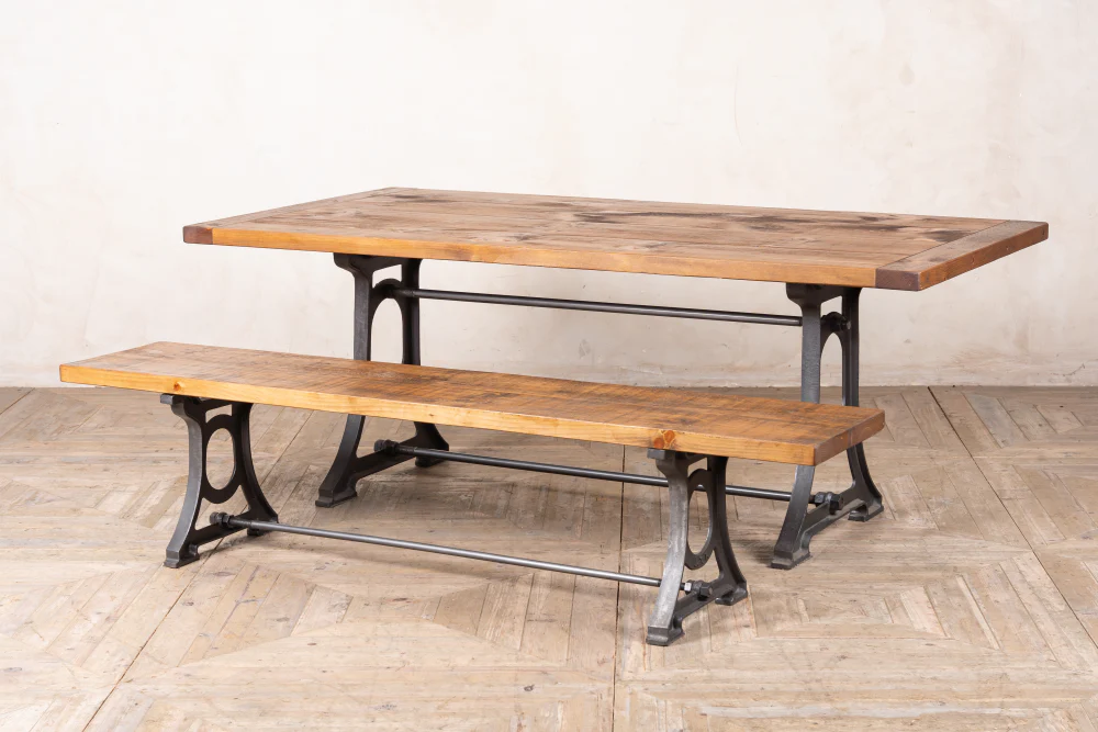 Detroit Cast Iron Dining Bench - Image 2