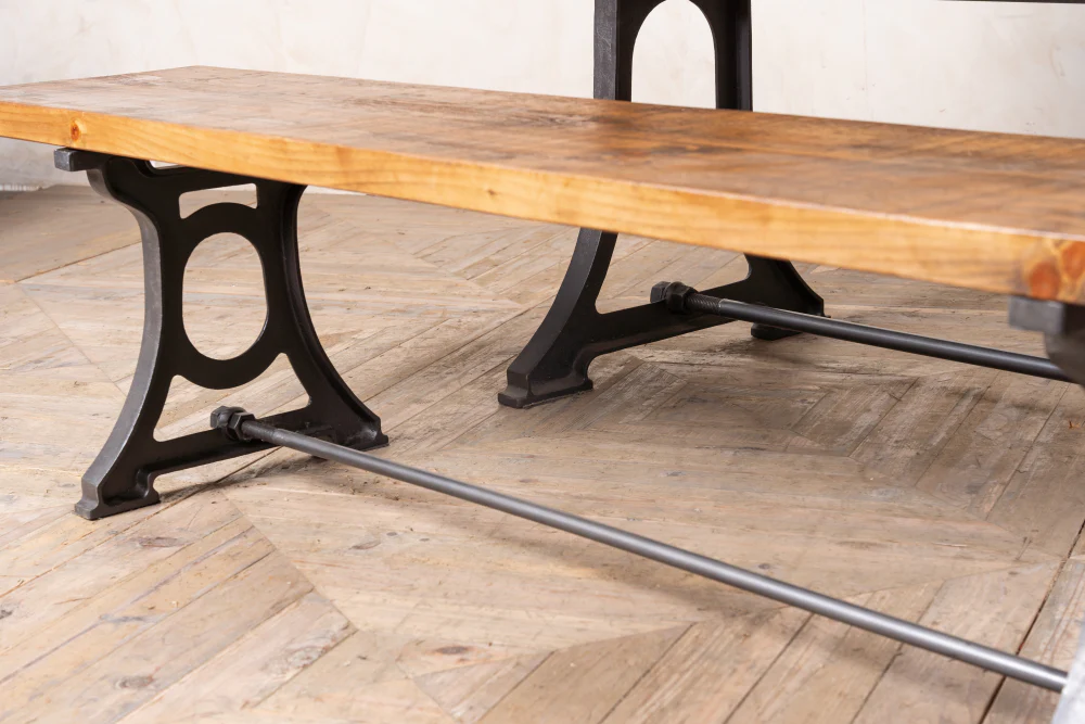 Detroit Cast Iron Dining Bench - Image 5