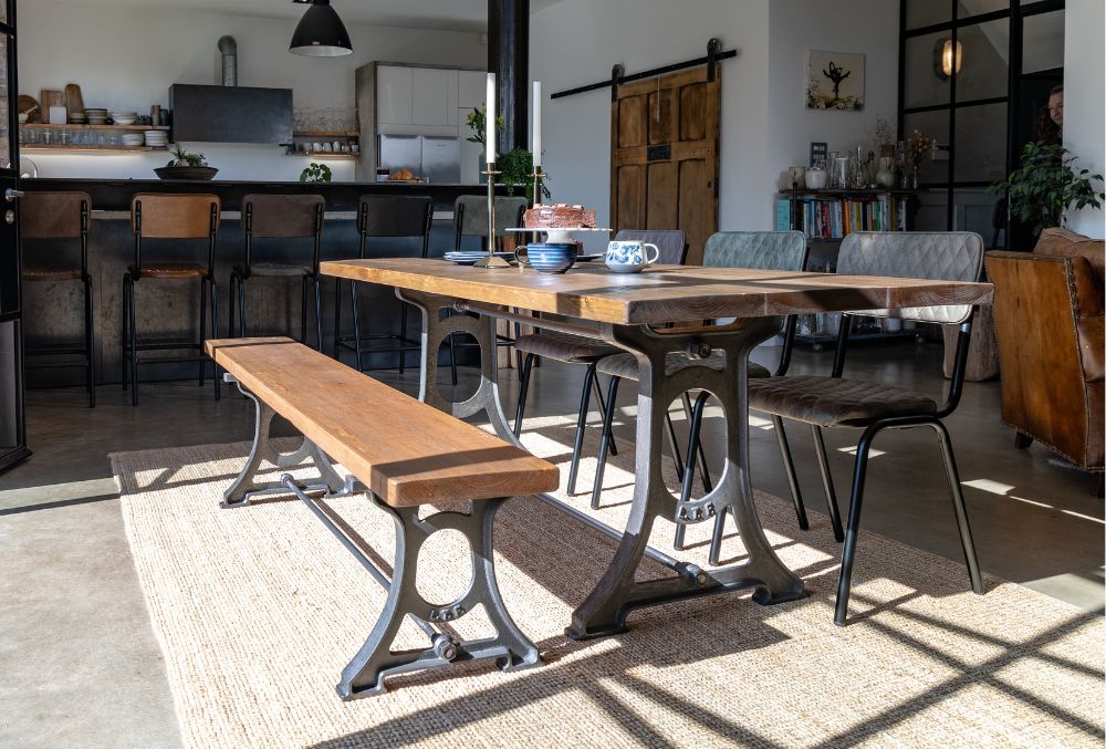 Detroit Cast Iron Dining Table