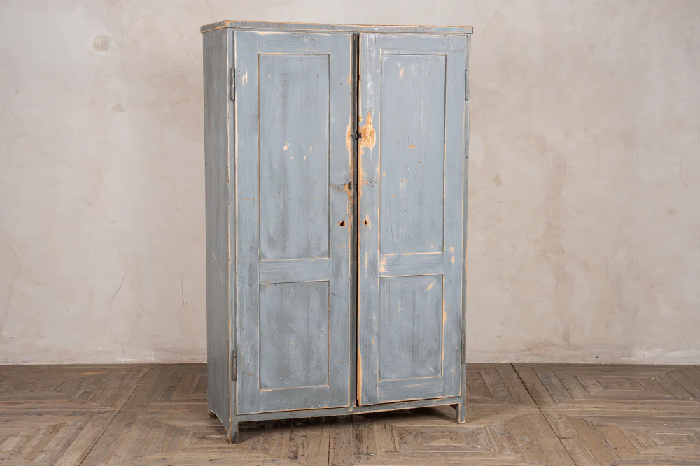 Distressed Pine Grey Kitchen Cupboard