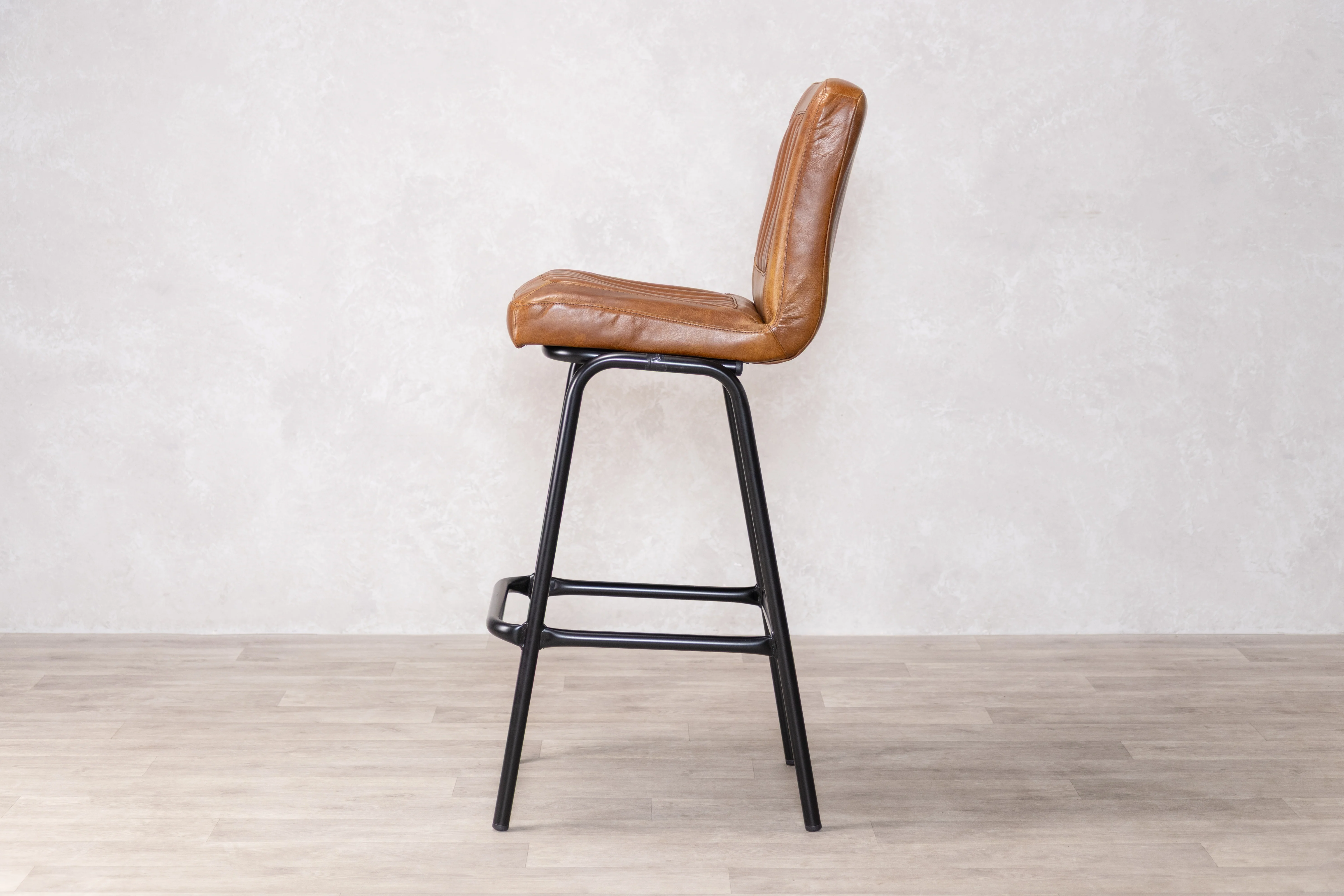 Jenson Distressed Leather Bar Stools - Image 59