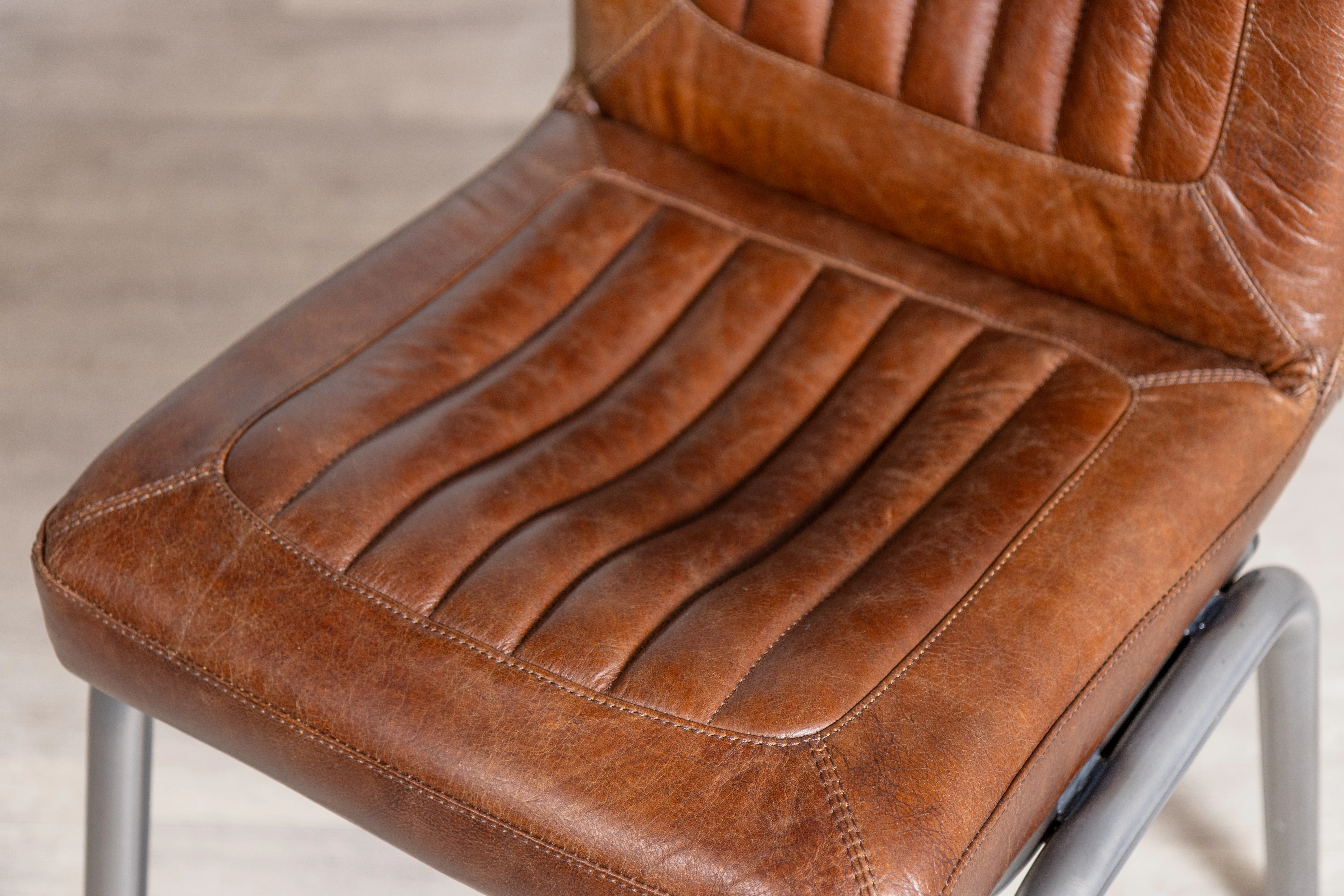 Jenson Distressed Leather Dining Chairs - Image 49