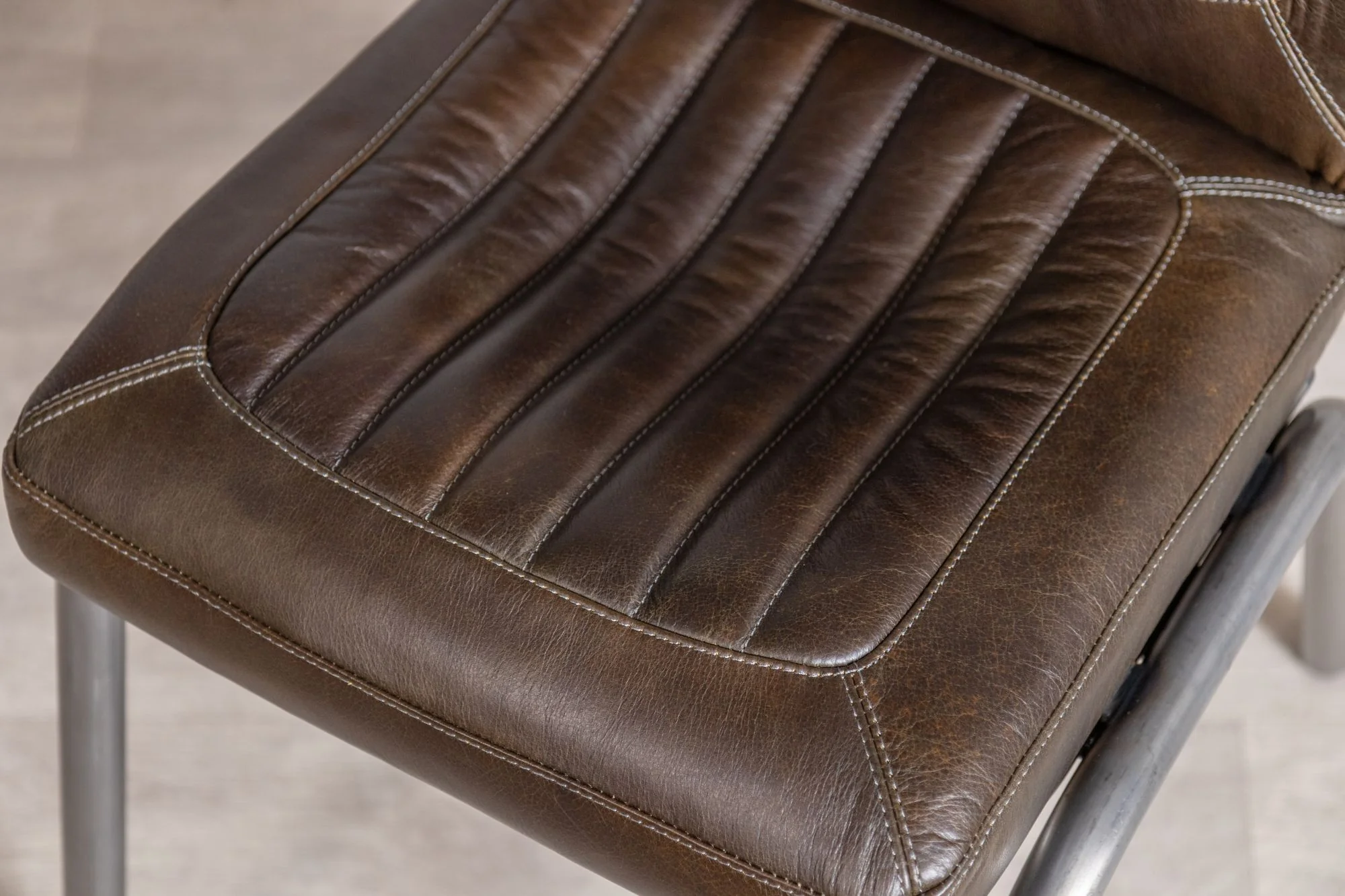 Jenson Distressed Leather Dining Chairs - Image 54