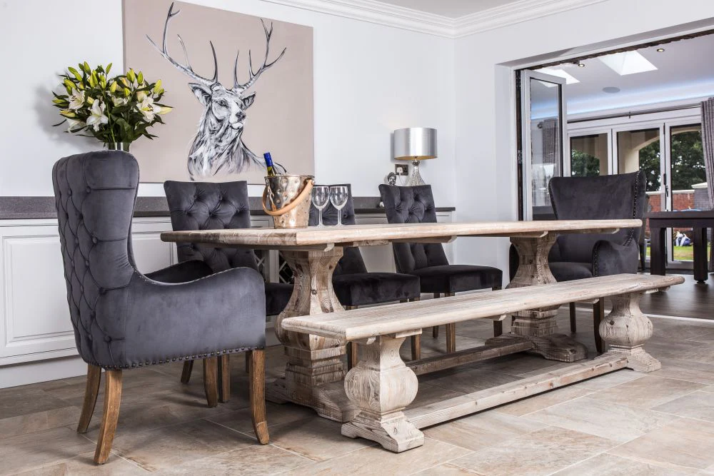 Limed Elm Dining Table Range