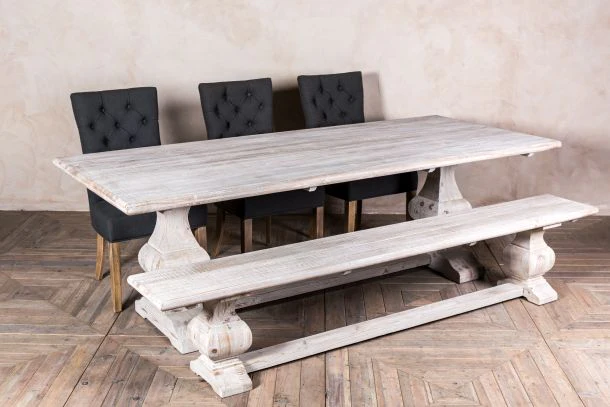 Limed Elm Dining Table Range - Image 9