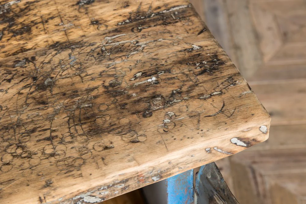 Distressed Vintage Metal Sideboard - Image 8