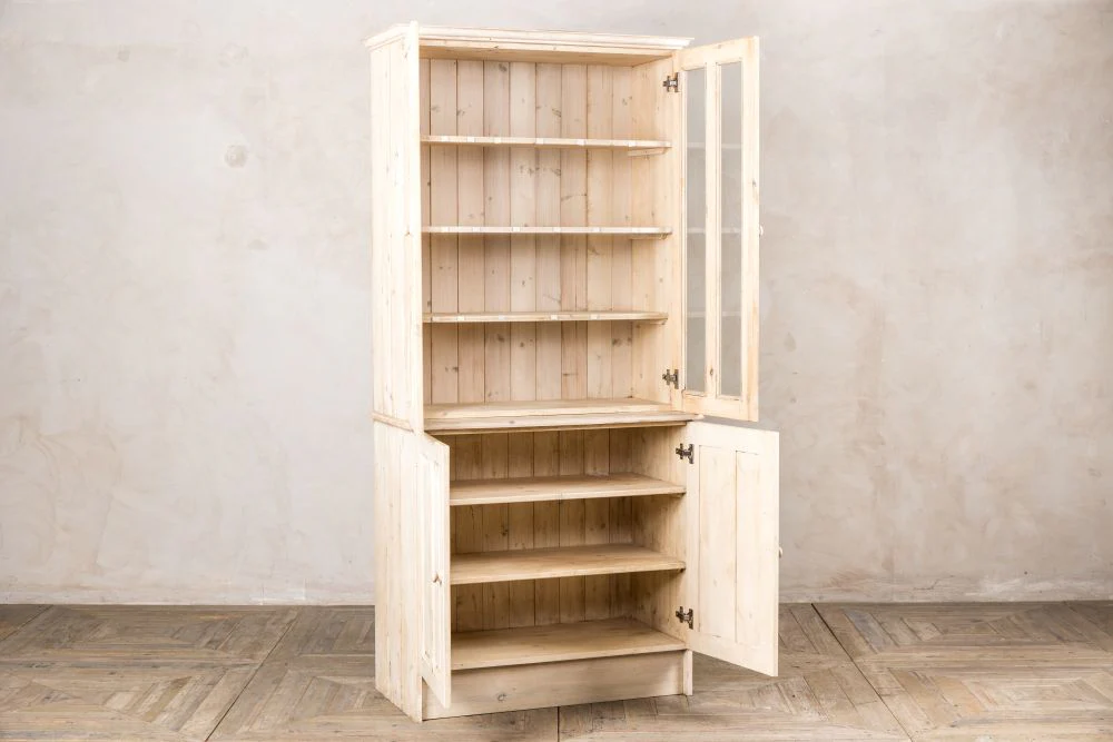 Distressed White Pine Kitchen Dresser - Image 2