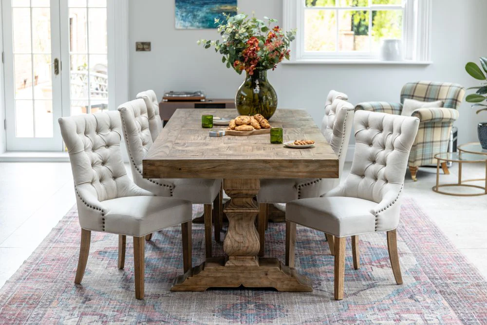 Castle Double Pedestal Dining Table Range - Image 18