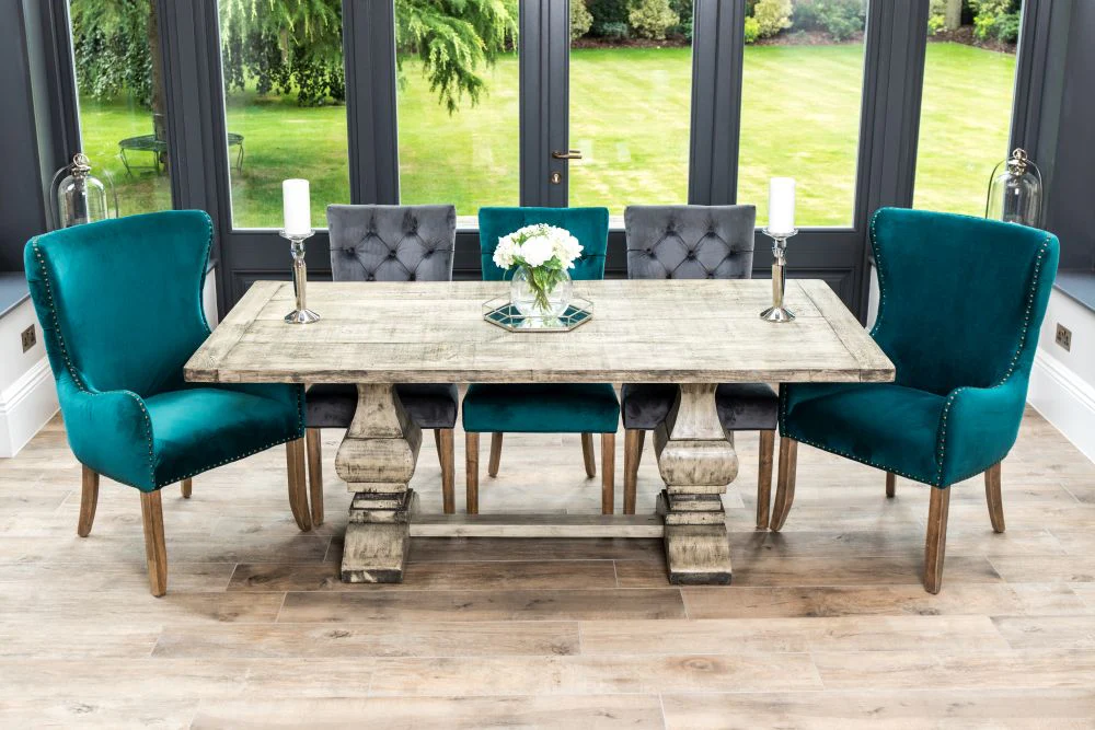 Windsor Bespoke Double Pedestal Table With Oiled Finish - Image 6