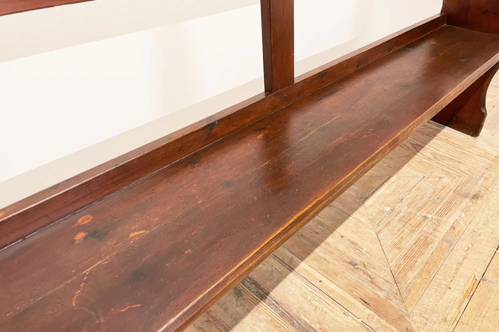 Edwardian Pine Pew Bench - Image 2