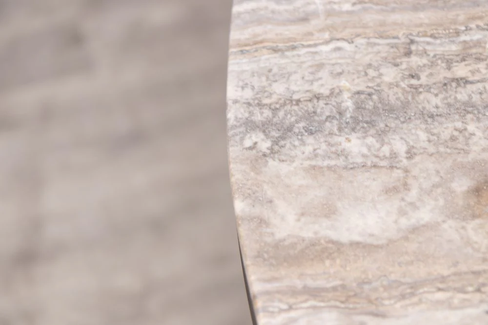 Eton Bistro Table With Grey Travertine Top - Image 9
