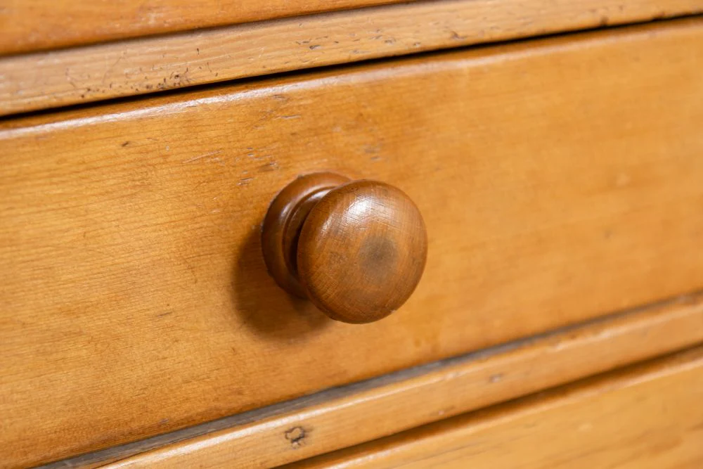 Vintage Farmhouse Honey Pine Sideboard - Image 13