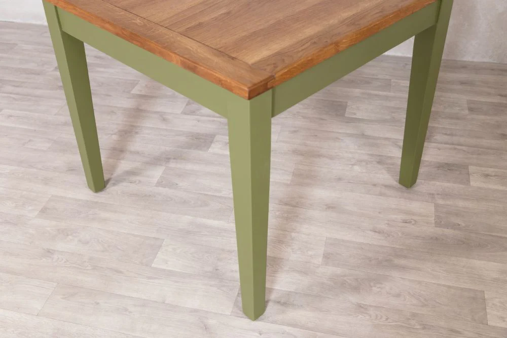 Farmhouse Oak Top Small Dining Table - Image 4