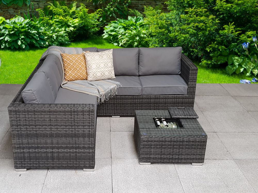 Farnborough Large Corner Sofa Set with Ice Bucket - Image 18