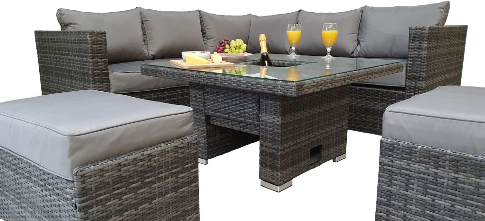 Farnborough Outdoor Corner Dining Set - Image 6