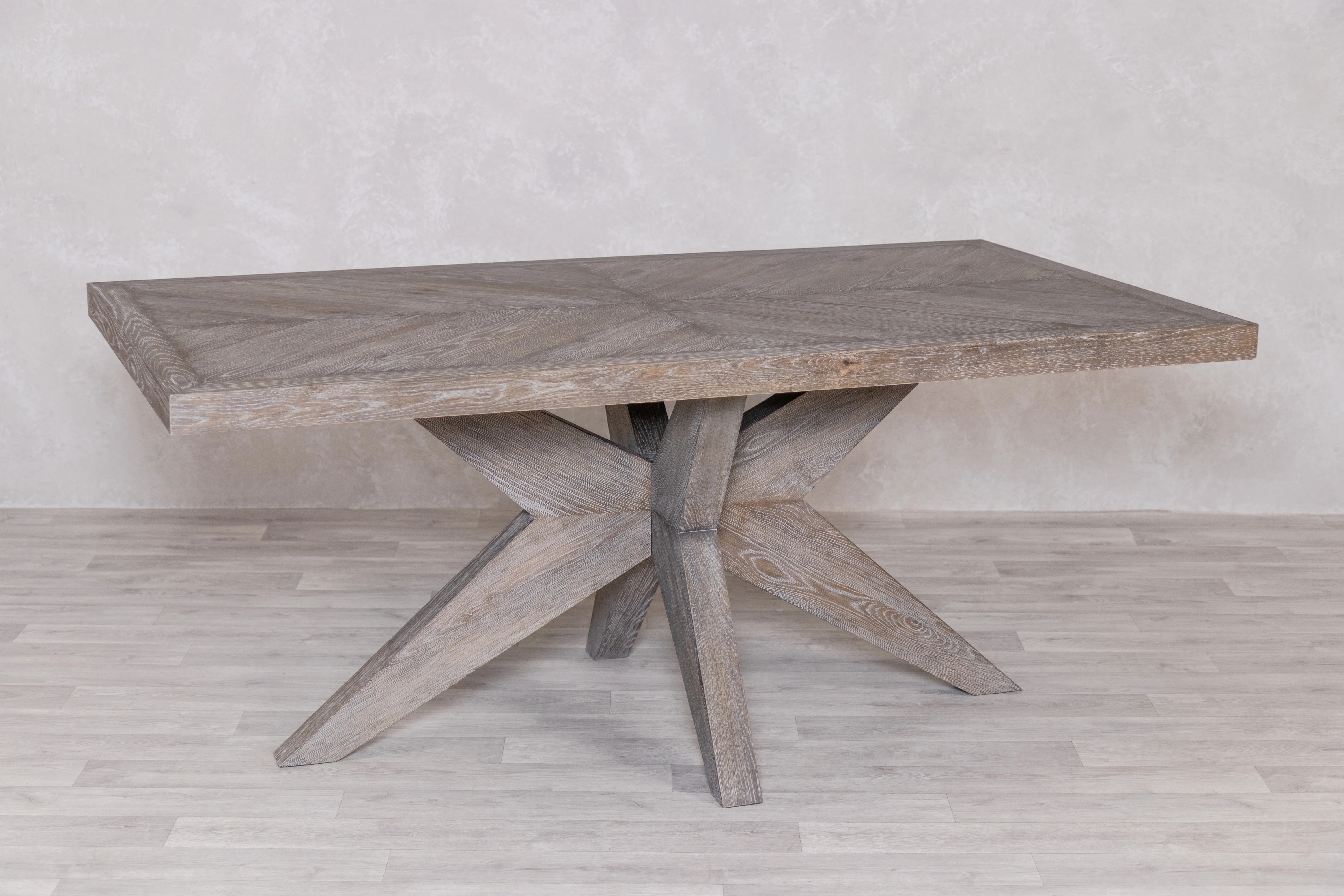 Farringdon Dining Table in Silverstone- 2m - SECONDS ITEM