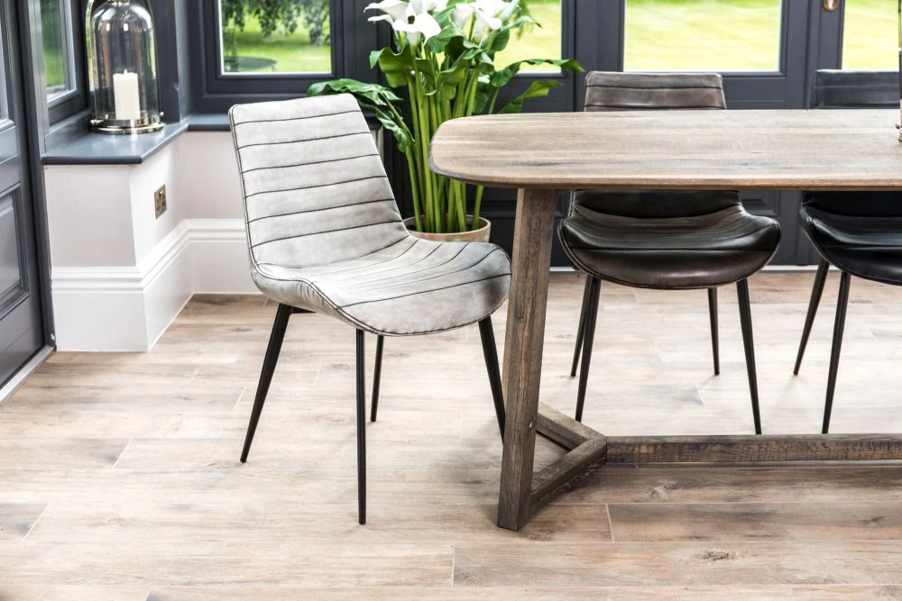 Cayman Faux Leather Dining Room Chairs - Image 8