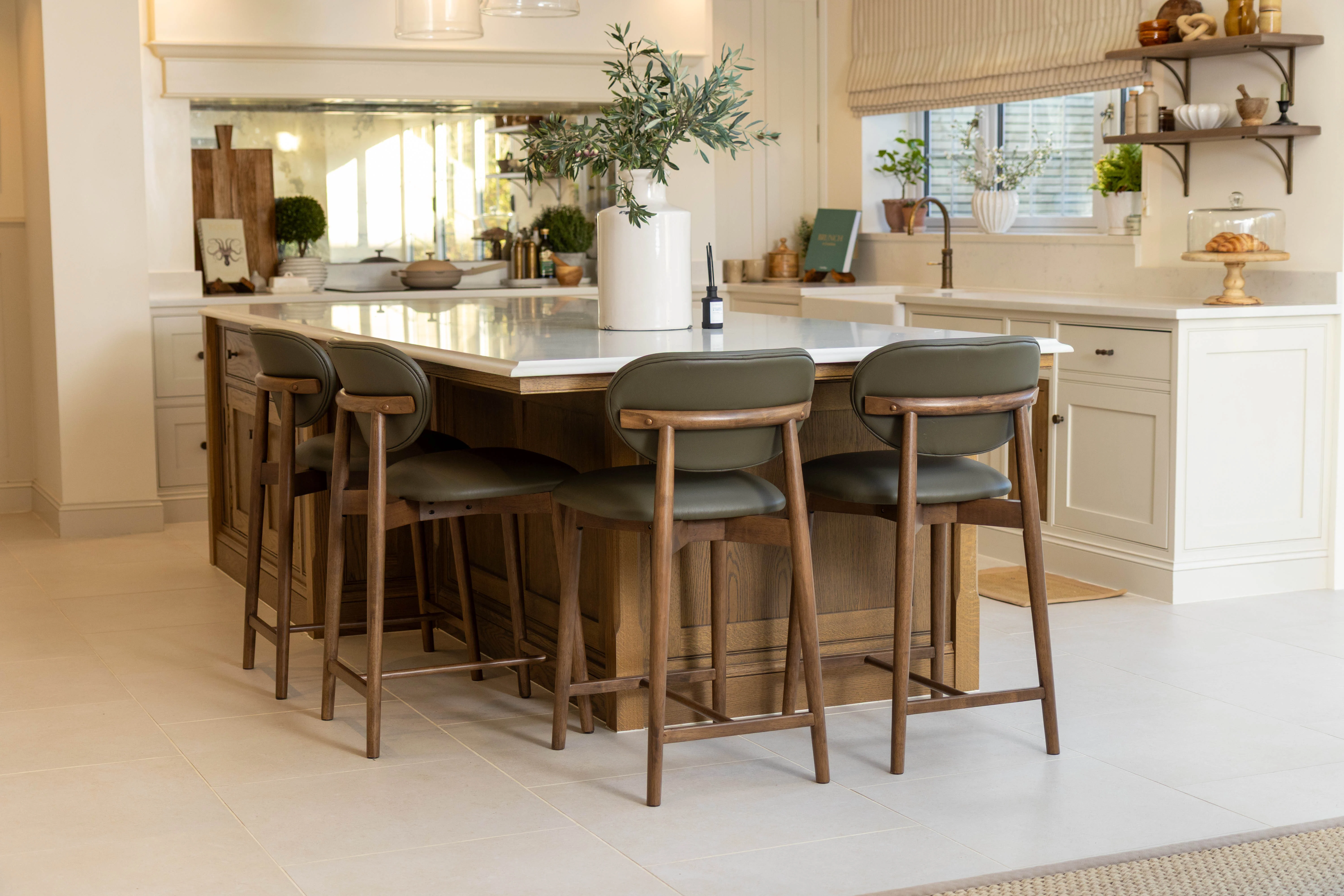 Florence Leather Counter Stool Range - Image 11