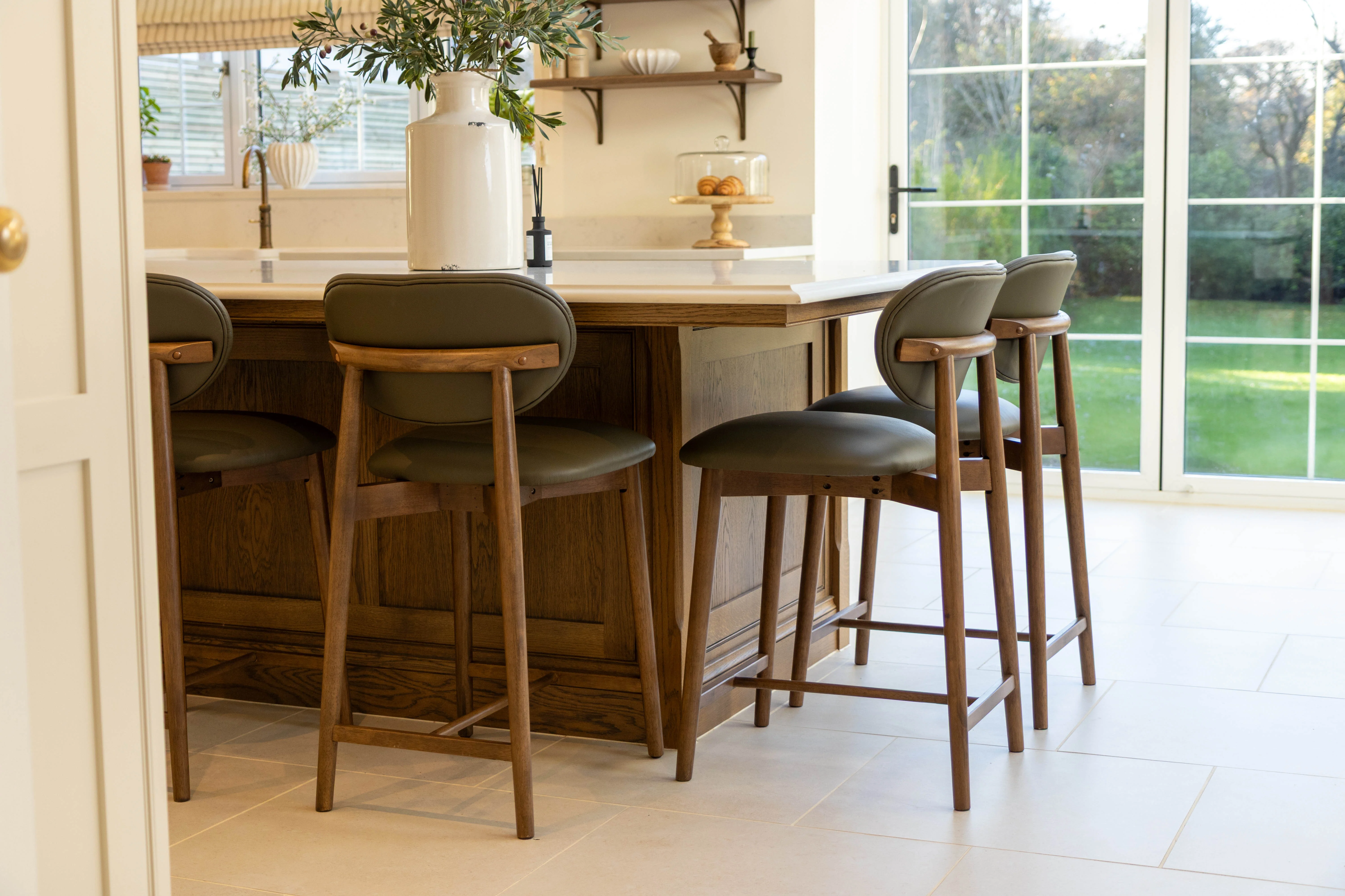 Florence Leather Counter Stool Range - Image 13
