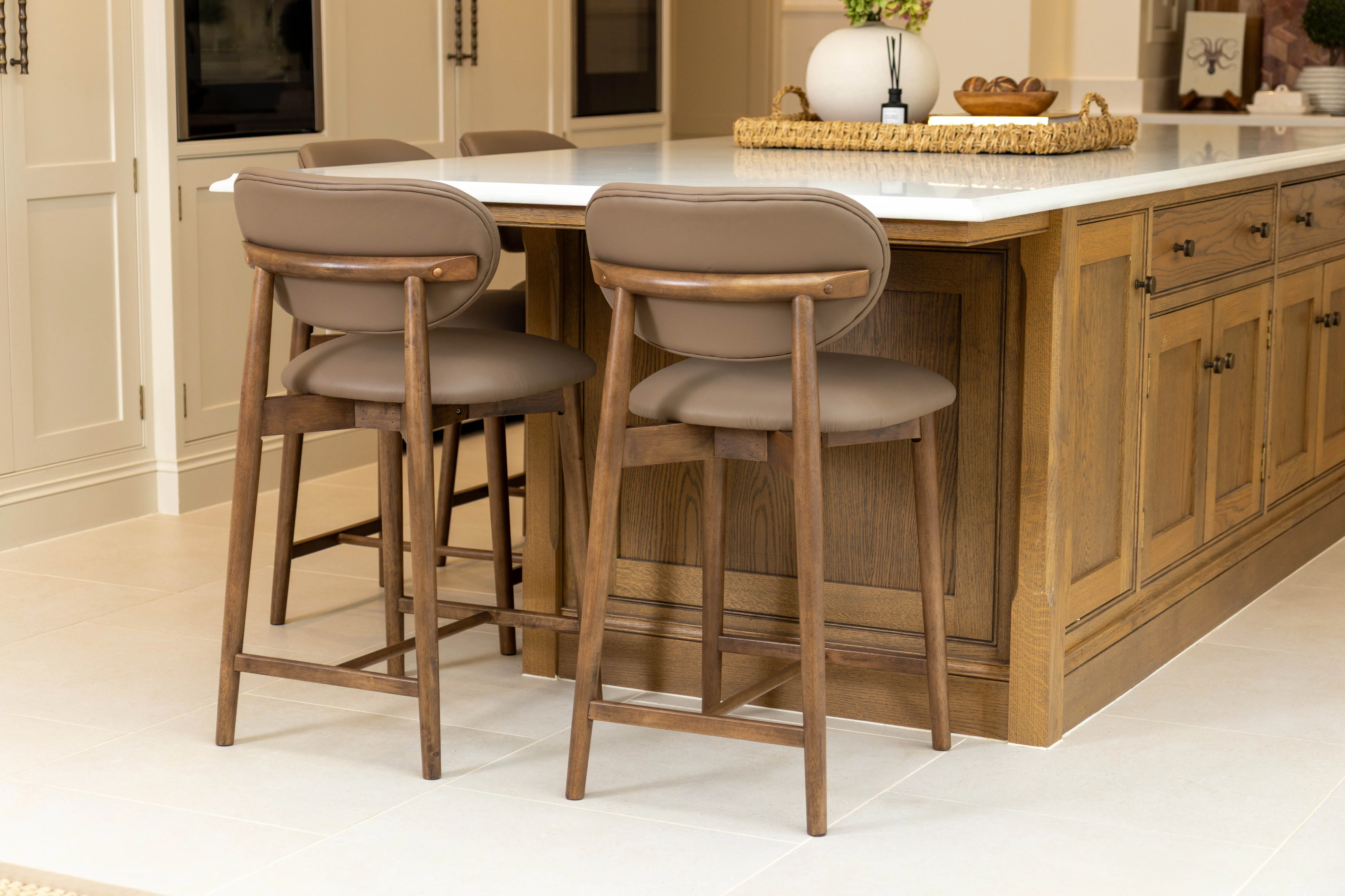 Florence Leather Counter Stool Range - Image 3