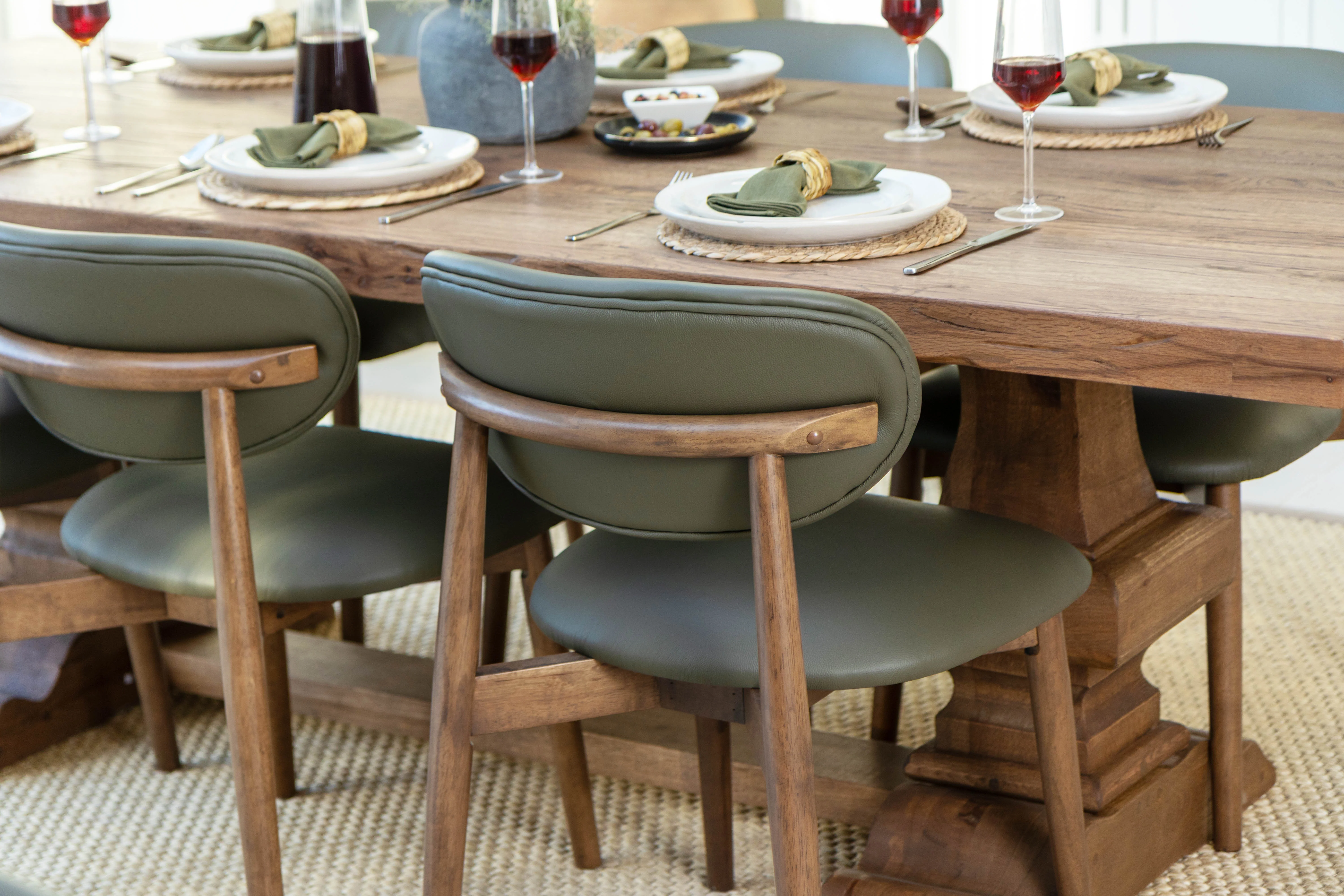 Florence Leather Dining Chair Range - Image 37