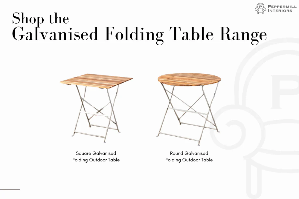 Galvanised Folding Outdoor Table Range - Image 11