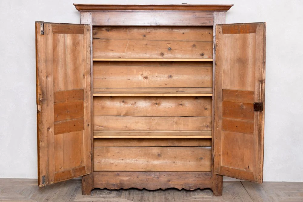 19th Century French Pine Country Cupboard - Image 3