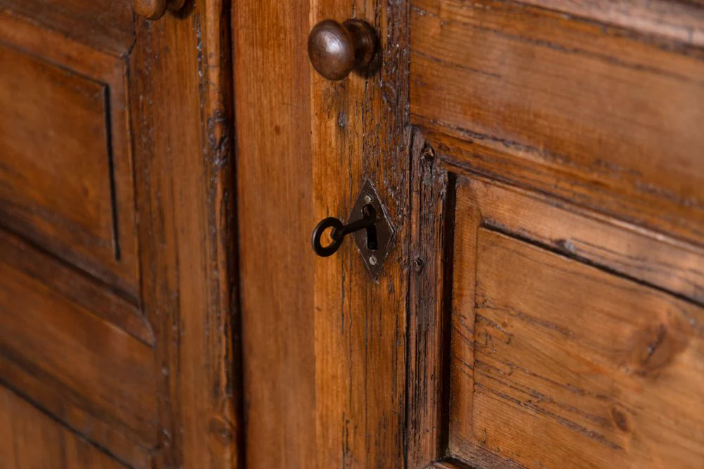 19th Century French Pine Country Cupboard - Image 7