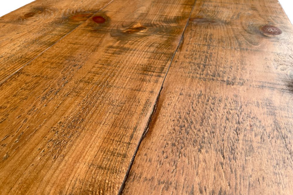 Furniture Seconds: Pine Table on X-Frame Base - Image 3