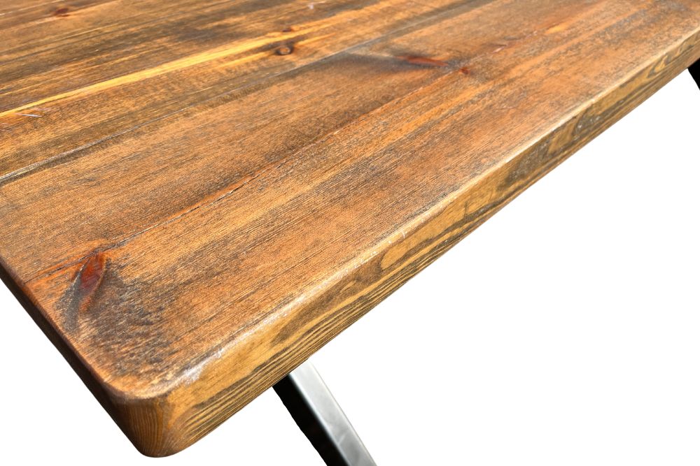 Furniture Seconds: Planked Pine Dining Table - Image 3