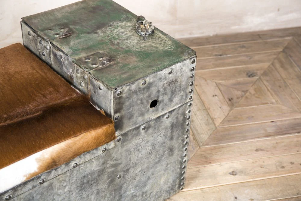 Large Galvanised Industrial Storage Bin - Image 2