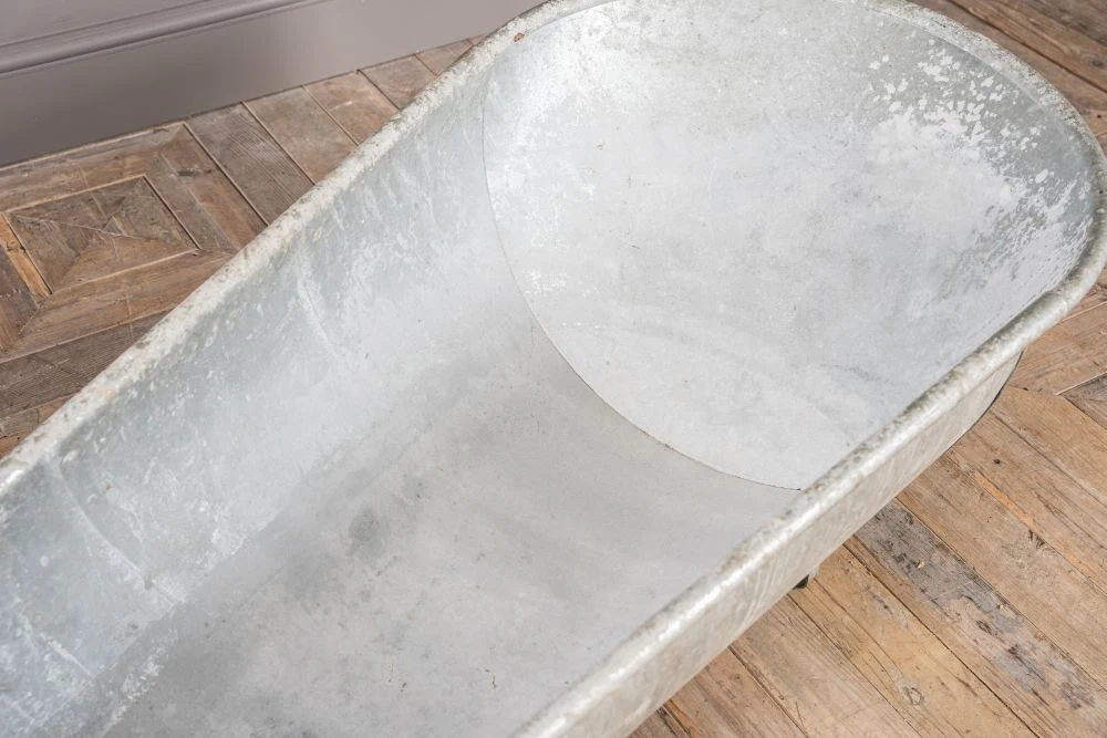 Galvanised Tin Bathtub - Image 7