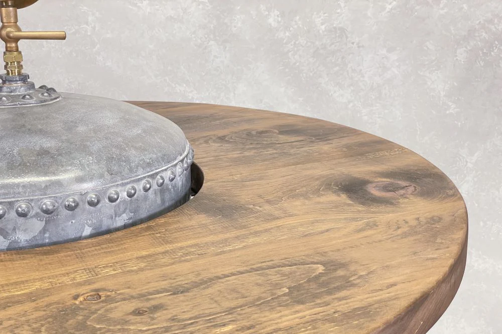 Galvanised Water Tank Upcycled Table - Image 7