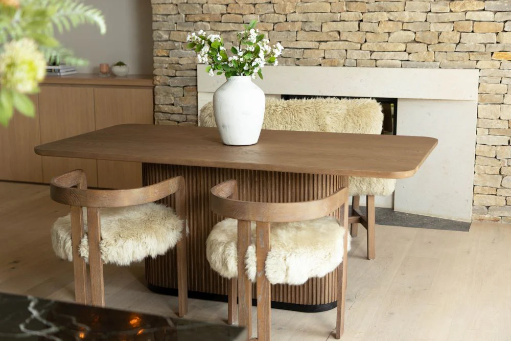 Gardena Sheepskin Dining Chair - Caramel - Image 2