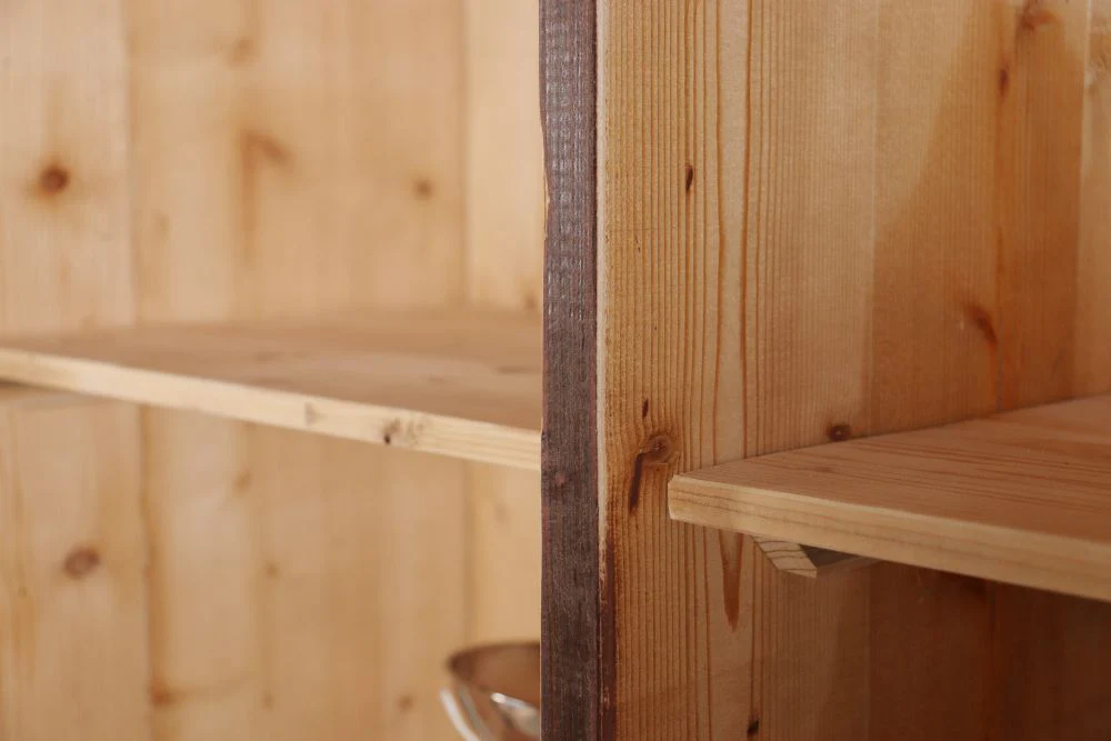 Glazed Kitchen Dresser Industrial Style Cupboard - Image 5