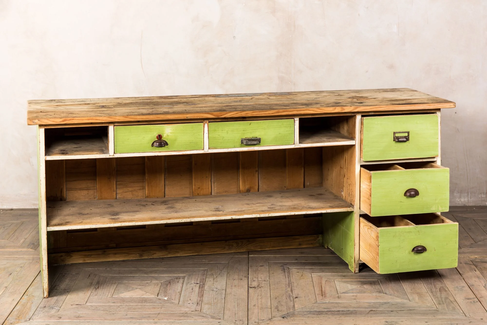 Green Painted Sideboard - Image 8