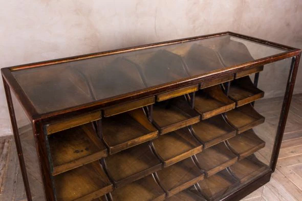 Edwardian Oak Framed Haberdashery Drawers - Image 6