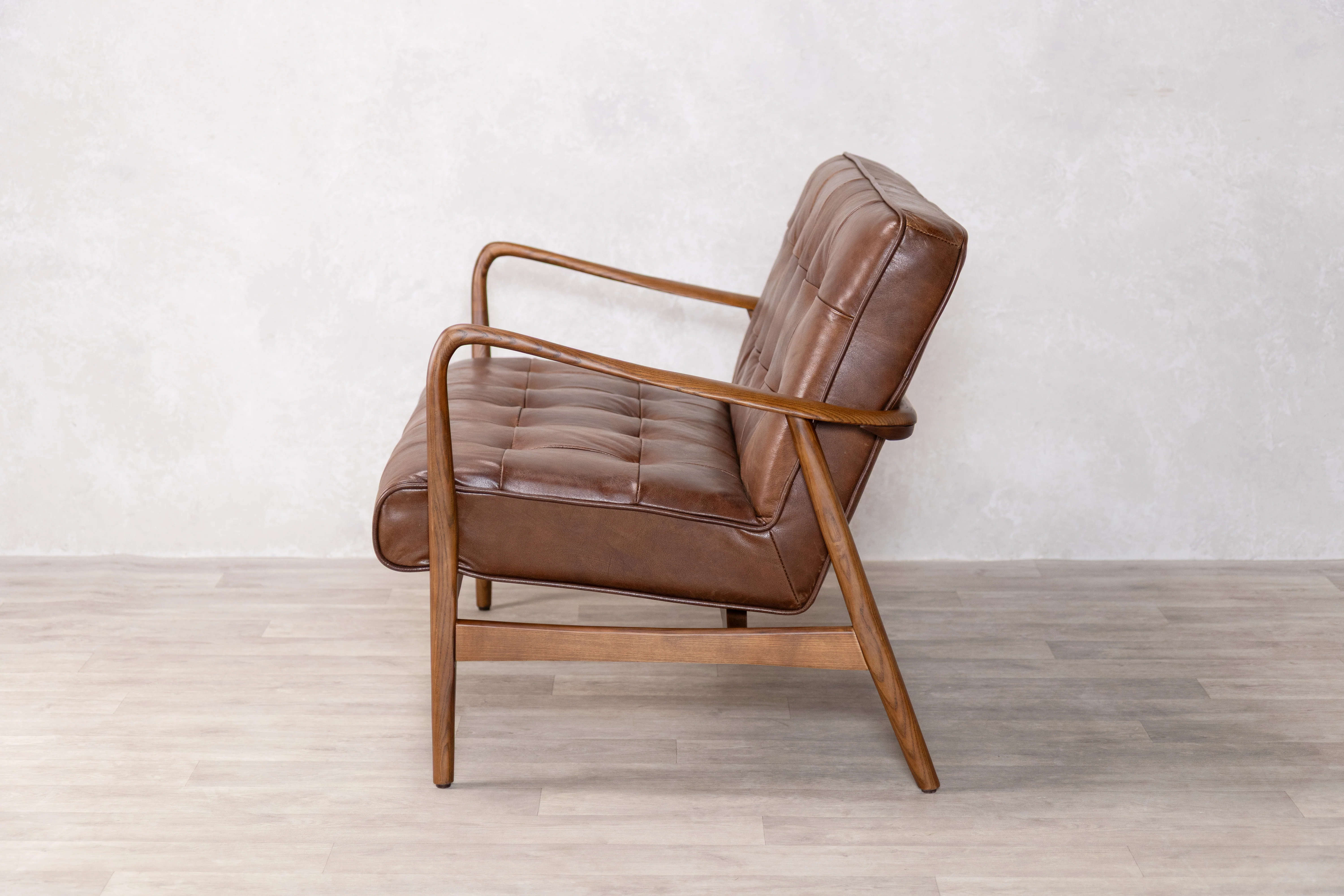 Hamilton Leather Mid-Century Sofa Range - Image 8
