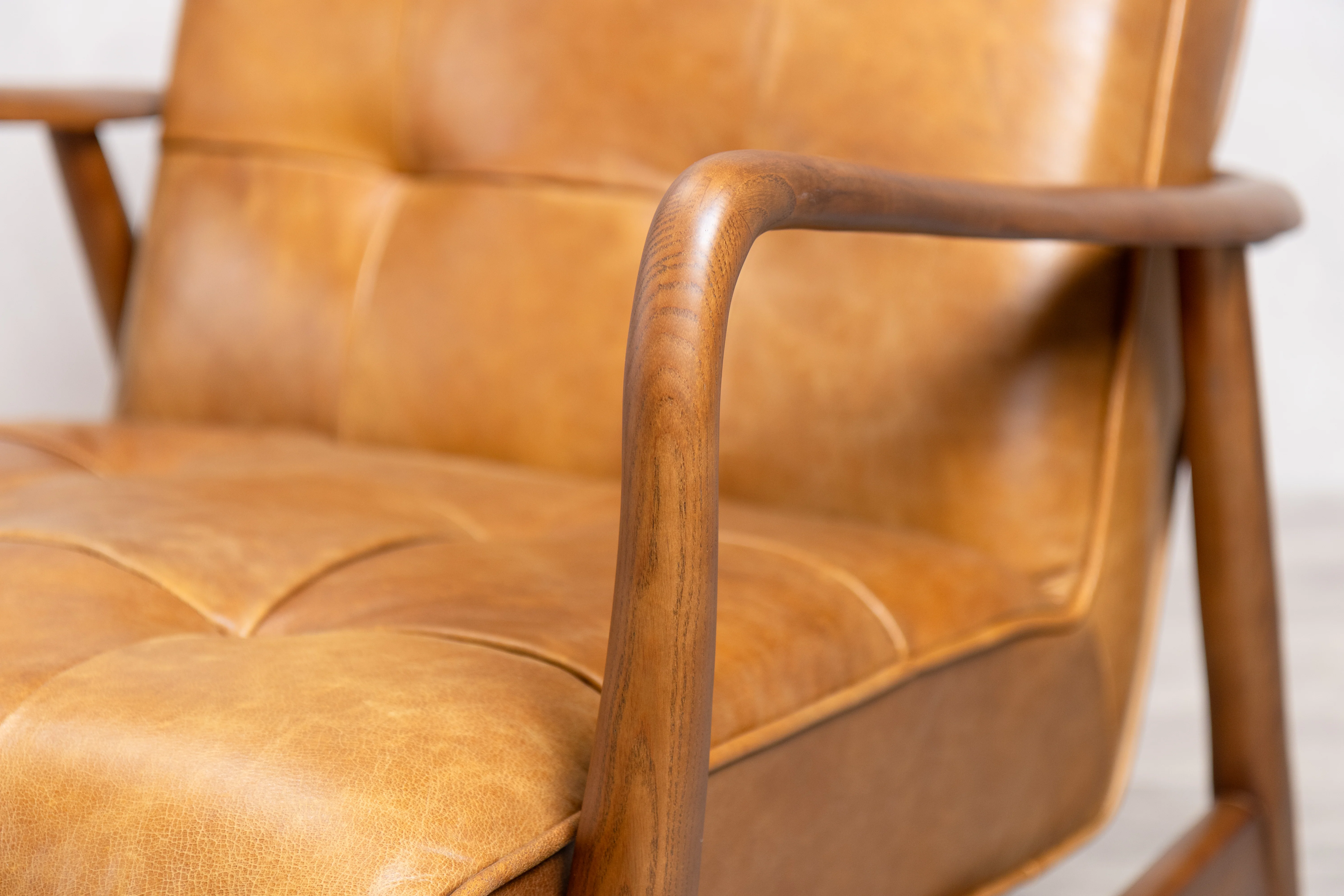 Hamilton Leather Mid-Century Armchair Range - Image 17