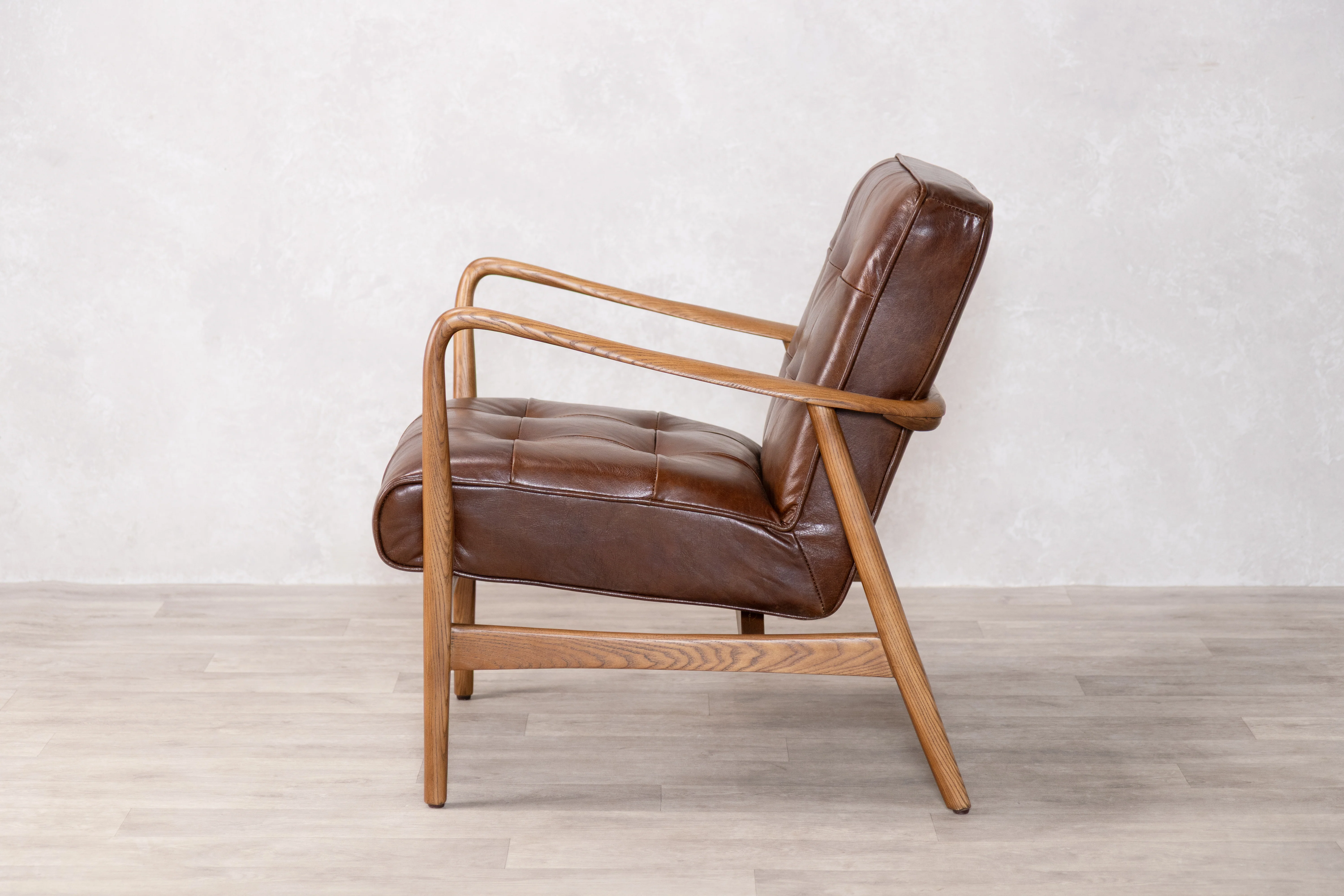 Hamilton Leather Mid-Century Armchair Range - Image 23