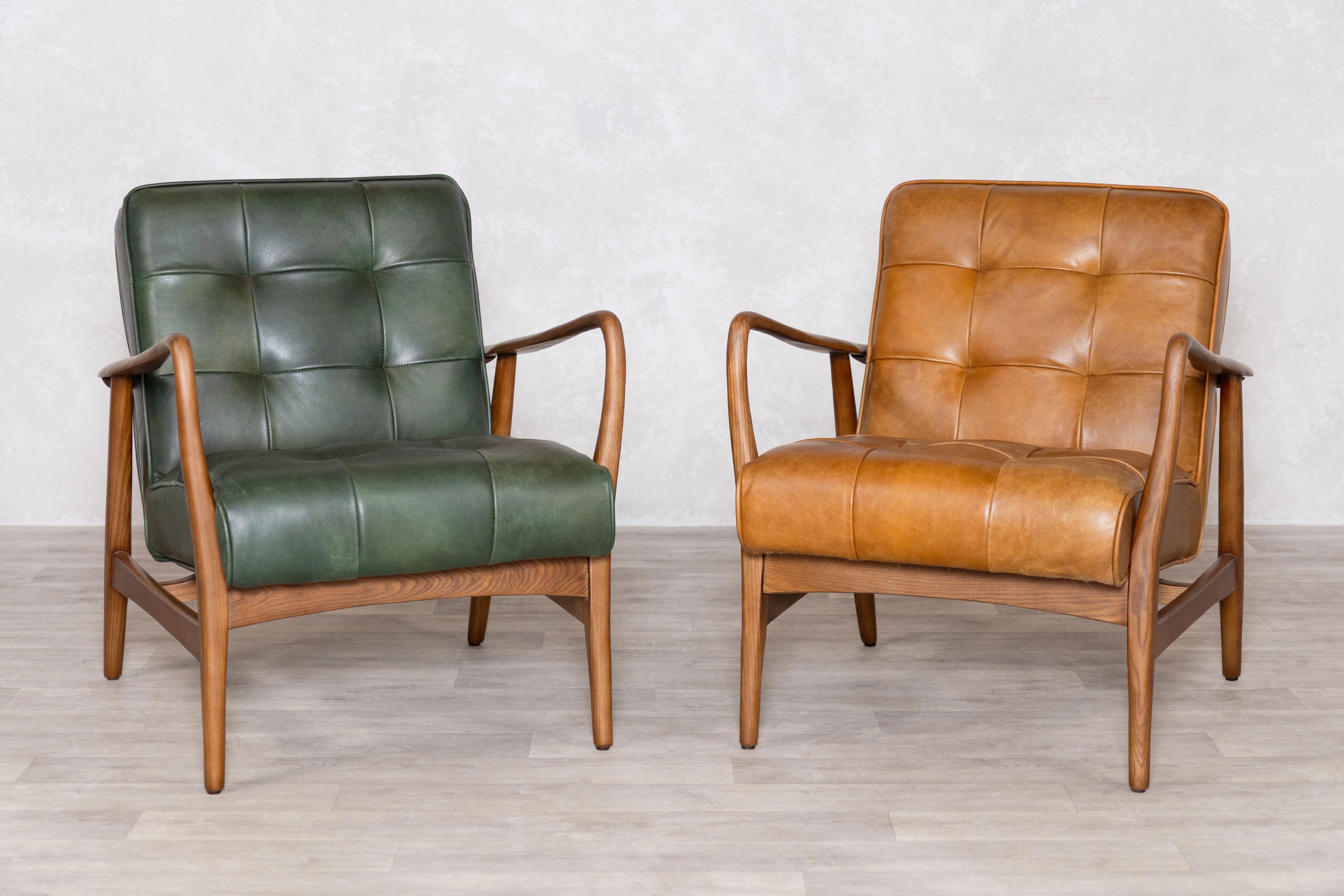 Hamilton Leather Mid-Century Armchair Range - Image 3