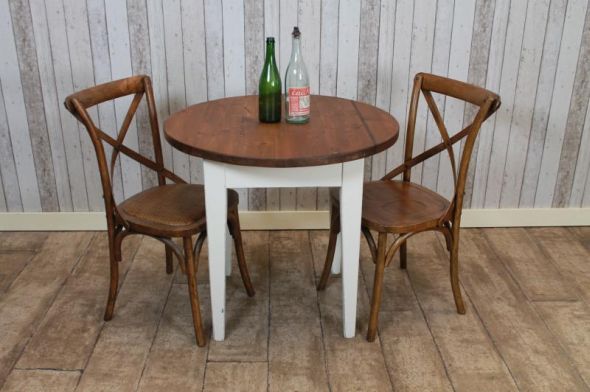 Handmade Restaurant Tables with Wooden Bases - Image 2