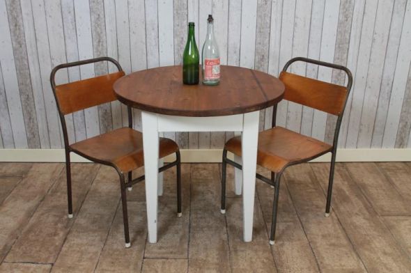Handmade Restaurant Tables with Wooden Bases - Image 4