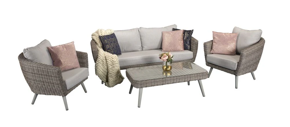 Hatfield Retro Style 5 Seater Sofa and Chair Set - Image 3
