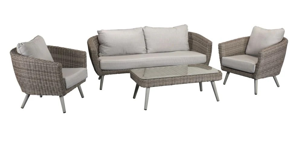 Hatfield Retro Style 5 Seater Sofa and Chair Set - Image 4