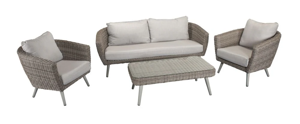 Hatfield Retro Style 5 Seater Sofa and Chair Set - Image 5